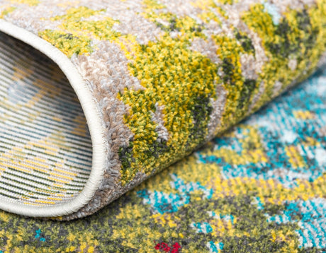 Blue 10' 6 x 16' 5 Estrella Rectangle Area Rug 100% Polypropylene Non-Shedding Stain Resistant Carpet Colorful Modern Abstract Design Easy Clean for Home Decor for Sale at Rug Engine