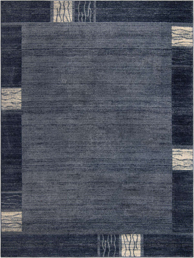 Light Blue 9' x 12' Del Mar Rectangle Area Rug 100% Polypropylene Easy Clean Stain Resistant Vivid Modern Carpet Mat for Home Decor Interior Designing for Sale at Rug Engine