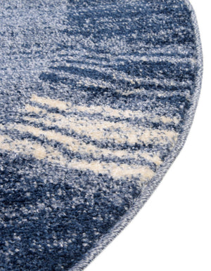 Light Blue 4' 1 x 4' 1 Del Mar Round Area Rug 100% Polypropylene Easy Clean Stain Resistant Vivid Modern Carpet Mat for Home Decor Interior Designing for Sale at Rug Engine