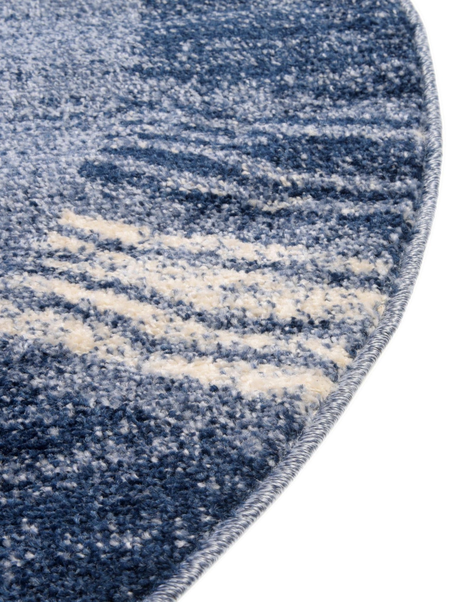 Light Blue 7' 10 x 7' 10 Del Mar Round Area Rug 100% Polypropylene Easy Clean Stain Resistant Vivid Modern Carpet Mat for Home Decor Interior Designing for Sale at Rug Engine