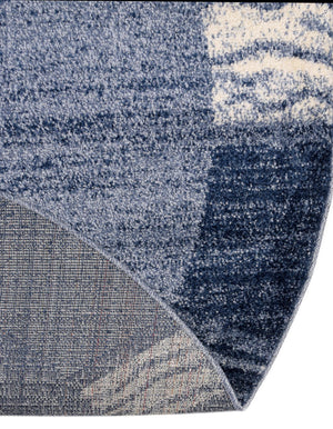 Light Blue 6' 1 x 6' 1 Del Mar Round Area Rug 100% Polypropylene Easy Clean Stain Resistant Vivid Modern Carpet Mat for Home Decor Interior Designing for Sale at Rug Engine