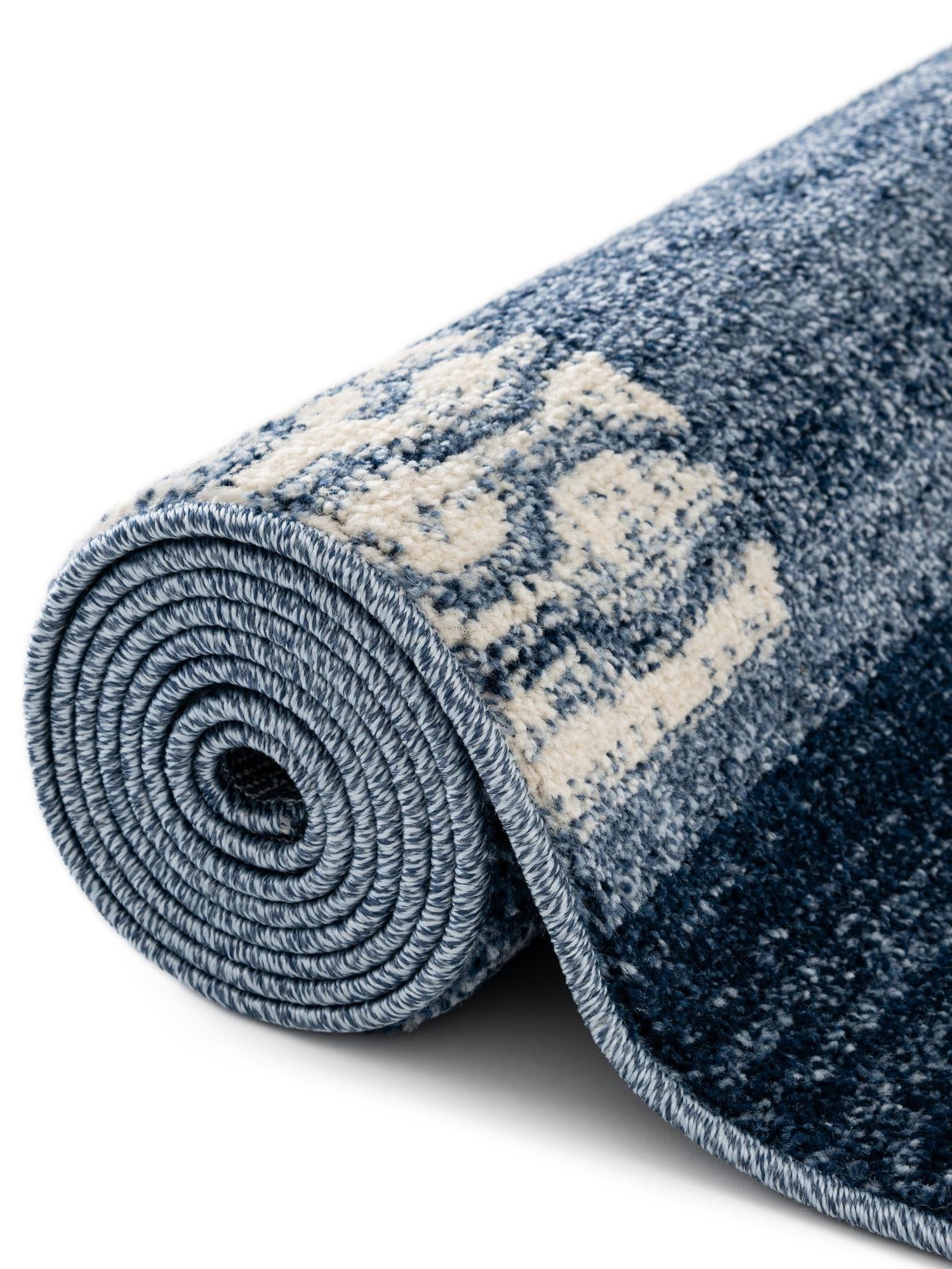 Light Blue 6' 1 x 6' 1 Del Mar Round Area Rug 100% Polypropylene Easy Clean Stain Resistant Vivid Modern Carpet Mat for Home Decor Interior Designing for Sale at Rug Engine