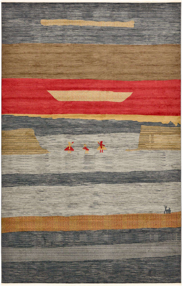 Blue 10' 6 x 16' 5 Fars Rectangle Area Rug 100% Polypropylene Unique Traditional Carpet for Classical Living, Dining Room & Office Spaces for Sale at Rug Engine