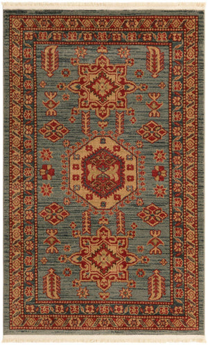 Light Blue 3' 1 x 5' 3 Sahand Rectangle Area Rug Affordable Easy Clean Traditional Design Durable Carpet for Home Interior Design Living Room Dining Office for Sale at Rug Engine