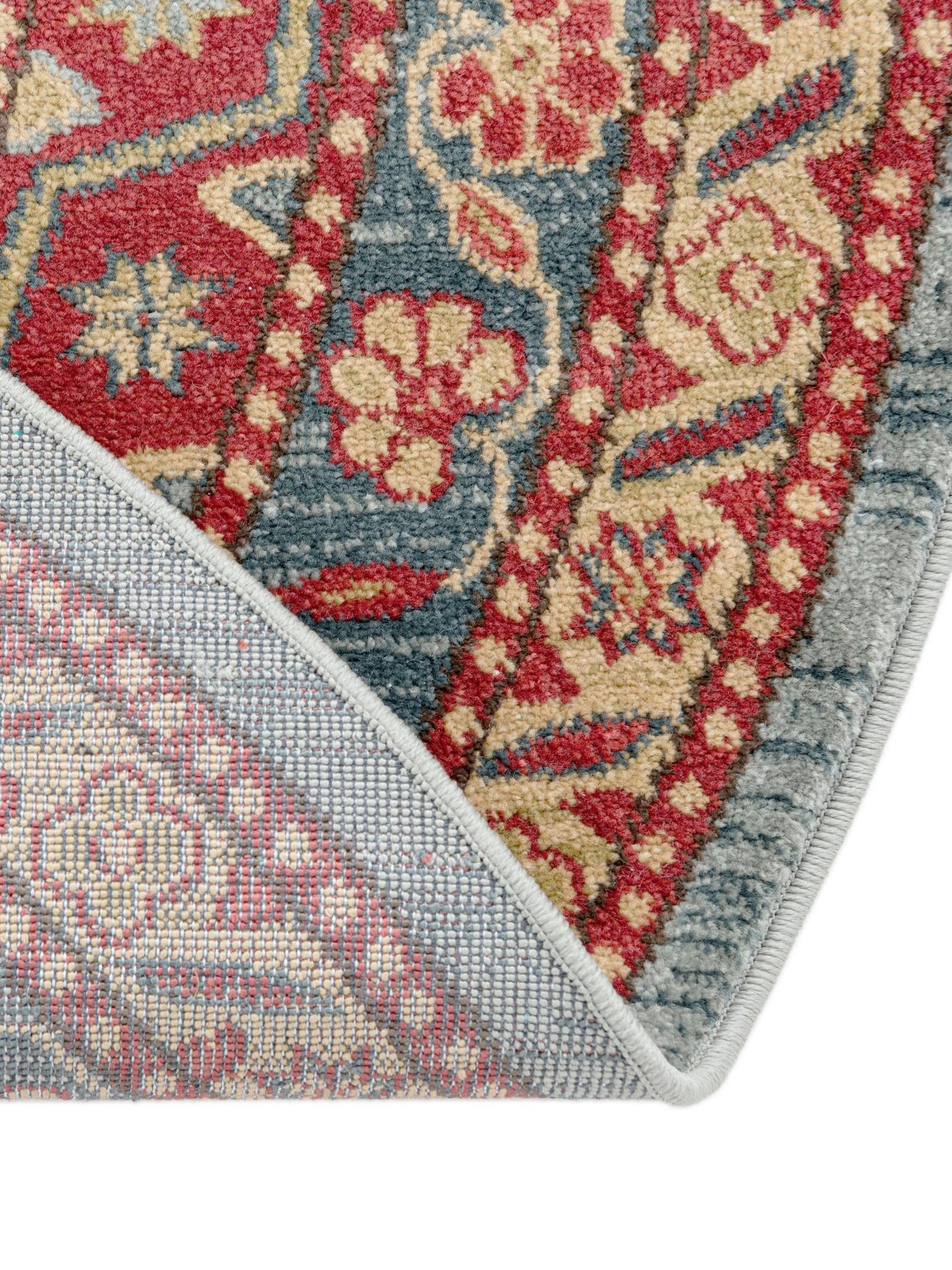 Light Blue 5' 1 x 5' 1 Sahand Round Area Rug Affordable Easy Clean Traditional Design Durable Carpet for Home Interior Design Living Room Dining Office for Sale at Rug Engine