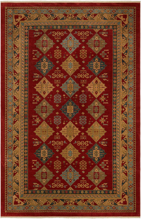 Red 10' 6 x 16' 5 Sahand Rectangle Area Rug Affordable Easy Clean Traditional Design Durable Carpet for Home Interior Design Living Room Dining Office for Sale at Rug Engine