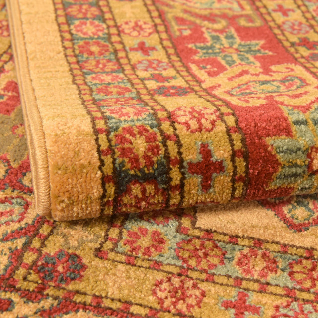 Beige 5' 1 x 8' Sahand Rectangle Area Rug Affordable Easy Clean Traditional Design Durable Carpet for Home Interior Design Living Room Dining Office for Sale at Rug Engine