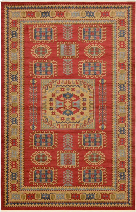 Red 10' 6 x 16' 5 Sahand Rectangle Area Rug Affordable Easy Clean Traditional Design Durable Carpet for Home Interior Design Living Room Dining Office for Sale at Rug Engine