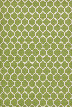 Light Green 6' 1 x 9' Trellis Rectangle Area Rug