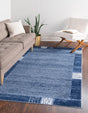 Light Blue 4' 1 x 6' 1 Del Mar Rectangle Area Rug 100% Polypropylene Easy Clean Stain Resistant Vivid Modern Carpet Mat for Home Decor Interior Designing for Sale at Rug Engine