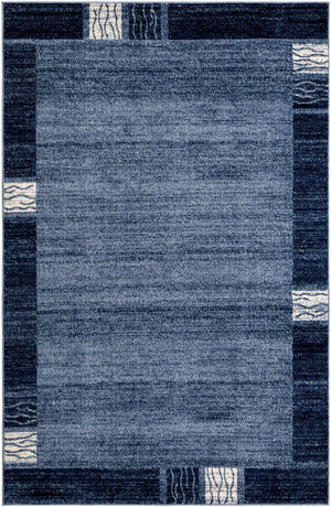 Light Blue 5' 3 x 8' Del Mar Rectangle Area Rug 100% Polypropylene Easy Clean Stain Resistant Vivid Modern Carpet Mat for Home Decor Interior Designing for Sale at Rug Engine