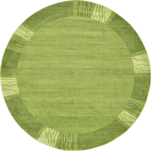 Light Green 7' 10 x 7' 10 Del Mar Round Area Rug 100% Polypropylene Easy Clean Stain Resistant Vivid Modern Carpet Mat for Home Decor Interior Designing for Sale at Rug Engine