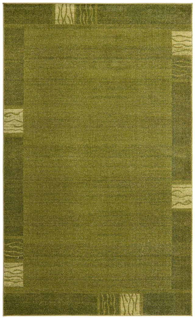 Light Green 5' 3 x 8' Del Mar Rectangle Area Rug 100% Polypropylene Easy Clean Stain Resistant Vivid Modern Carpet Mat for Home Decor Interior Designing for Sale at Rug Engine