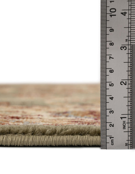 Light Green 7' 10 x 7' 10 Voyage Round Area Rug Persian Inspired Classic Traditional Design Durable Carpet Mat for Home Interior Design for Sale at Rug Engine