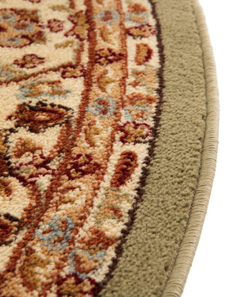Light Green 13' 1 x 13' 1 Voyage Round Area Rug Persian Inspired Classic Traditional Design Durable Carpet Mat for Home Interior Design for Sale at Rug Engine