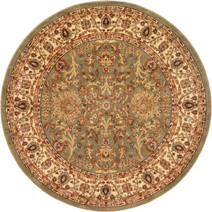 Light Green 6' 1 x 6' 1 Voyage Round Area Rug