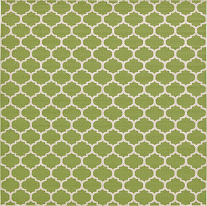 Light Green 10' x 10' Trellis Square Rug