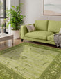 Light Green 10' x 10' La Jolla Square Area Rug 100% Polypropylene Traditional Pattern Easy Clean Carpet for Living, Dining, Bedroom, Office for Sale at Rug Engine