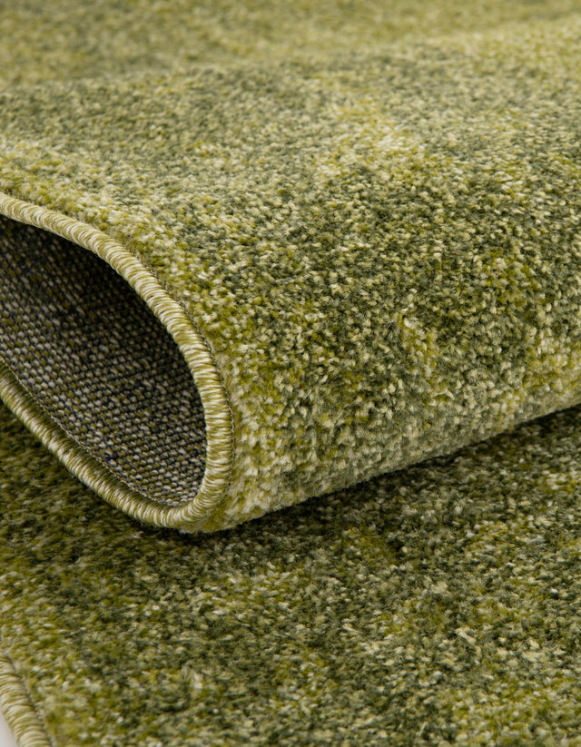 Green 10' x 10' La Jolla Square Area Rug 100% Polypropylene Traditional Pattern Easy Clean Carpet for Living, Dining, Bedroom, Office for Sale at Rug Engine