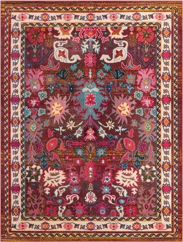 Multicolor 9' x 12' 2 Medici Rectangle Rug