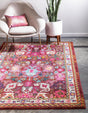 Multicolor 7' 1 x 10' Medici Rectangle Area Rug 100% Polypropylene Traditional Vintage Classic Carpet for Home Interior Design Decor for Sale at Rug Engine