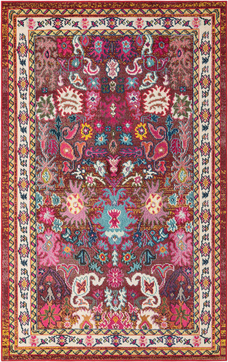 Multicolor 5' 1 x 8' Medici Rectangle Area Rug 100% Polypropylene Traditional Vintage Classic Carpet for Home Interior Design Decor for Sale at Rug Engine