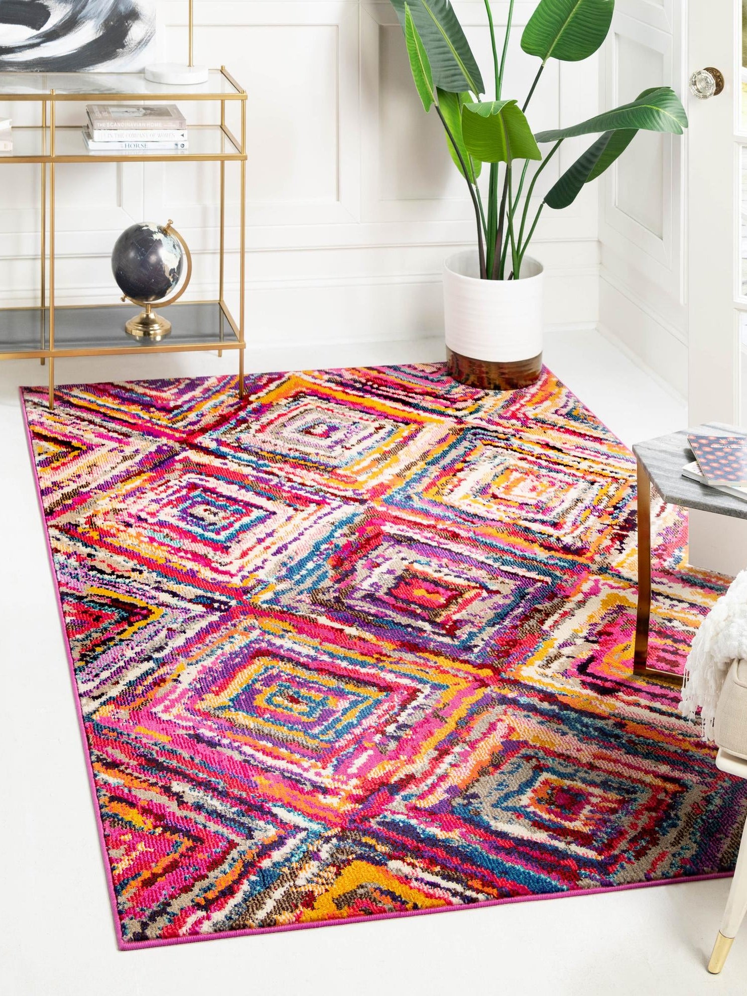 Multicolor 10' 6 x 16' 5 Estrella Rectangle Area Rug 100% Polypropylene Non-Shedding Stain Resistant Carpet Colorful Modern Abstract Design Easy Clean for Home Decor for Sale at Rug Engine