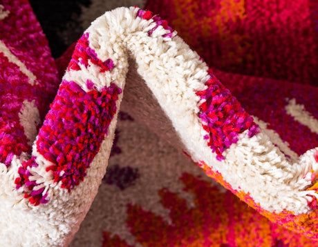 Beige 8' x 11' Estrella Rectangle Area Rug 100% Polypropylene Non-Shedding Stain Resistant Carpet Colorful Modern Abstract Design Easy Clean for Home Decor for Sale at Rug Engine