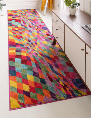 Multicolor 3' x 10' Estrella Runner Rug