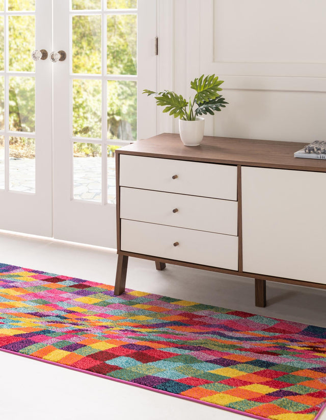 Multicolor 3' x 10' Estrella Runner Rug