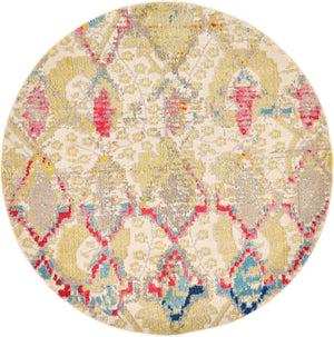 Beige 6' 1 x 6' 1 Sedona Round Area Rug