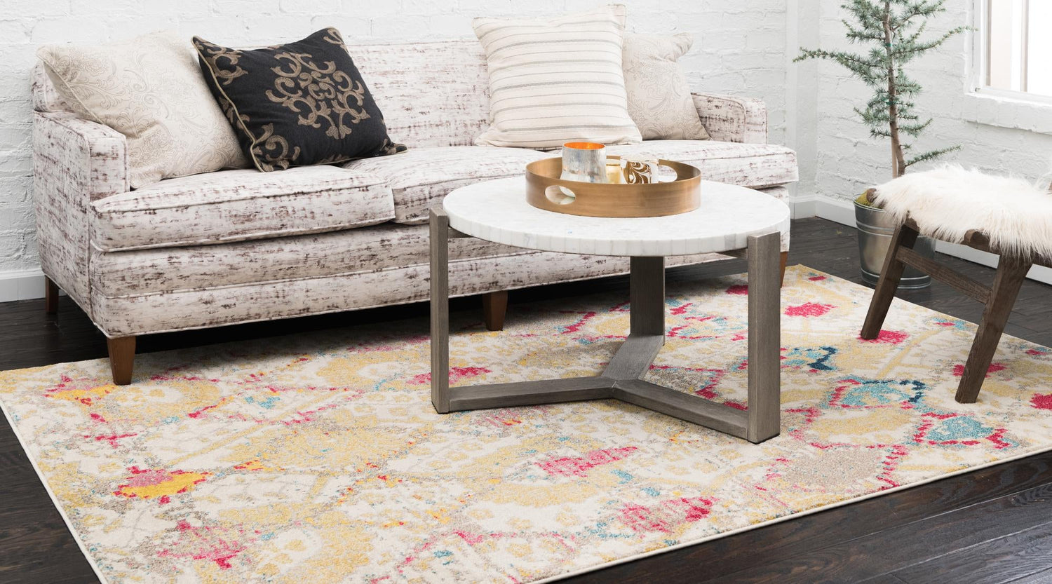 Beige 3' 3 x 5' 3 Sedona Rectangle Area Rug