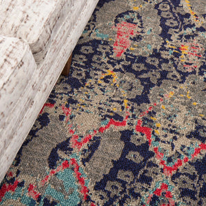 Navy Blue 6' 1 x 6' 1 Sedona Round Area Rug