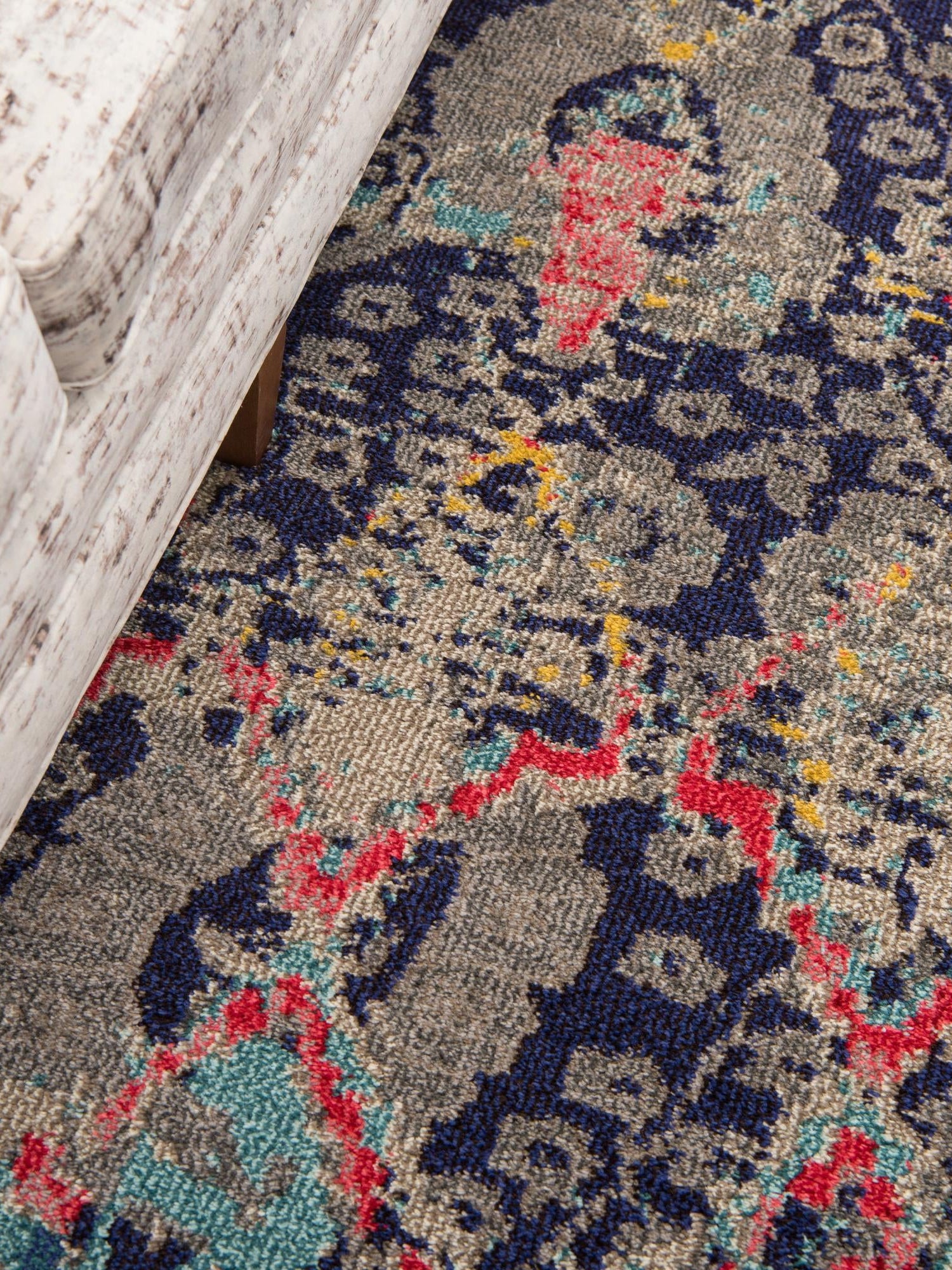 Navy Blue 8' x 8' Sedona Round Area Rug