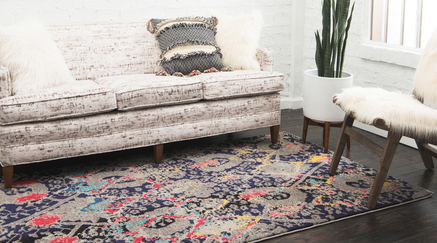 Navy Blue 3' 3 x 5' 3 Sedona Rectangle Area Rug