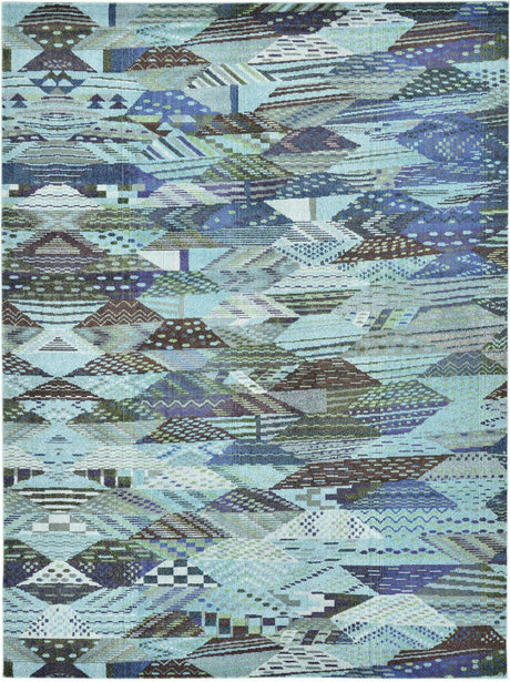 Blue 9' x 12' Sedona Rectangle Area Rug
