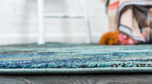 Blue 3' 3 x 3' 3 Sedona Round Area Rug