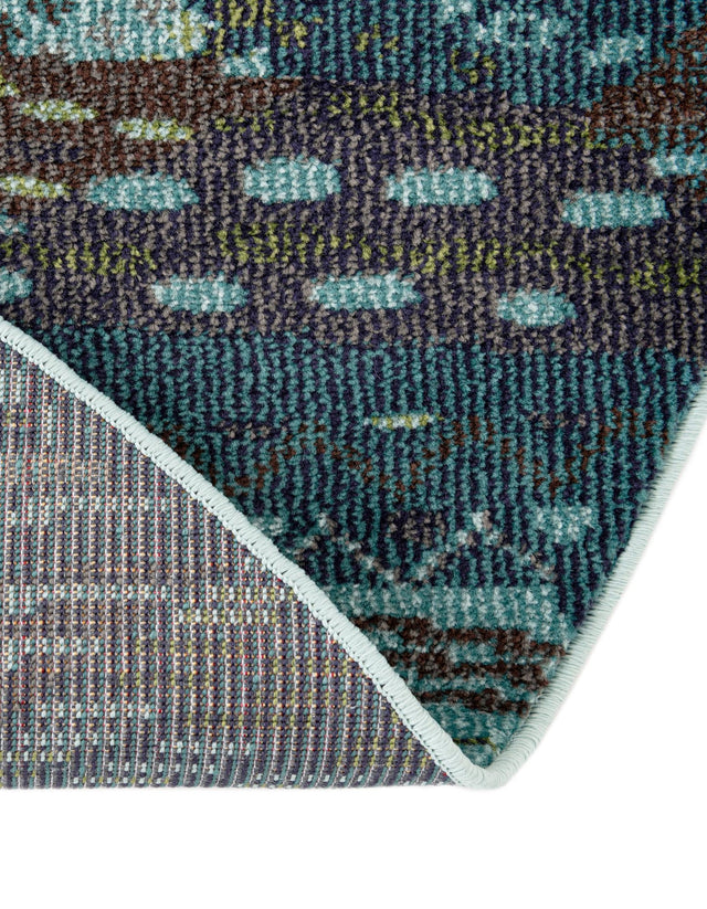 Blue 3' 3 x 3' 3 Sedona Round Area Rug