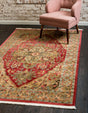 Red 10' 6 x 16' 5 Sahand Rectangle Area Rug Affordable Easy Clean Traditional Design Durable Carpet for Home Interior Design Living Room Dining Office for Sale at Rug Engine
