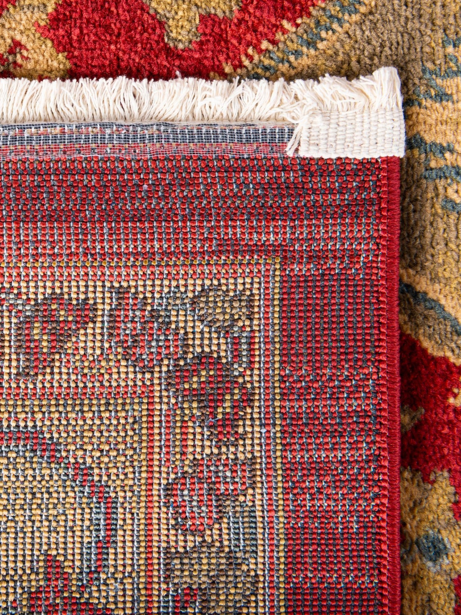 Red 3' 1 x 5' 3 Sahand Rectangle Area Rug Affordable Easy Clean Traditional Design Durable Carpet for Home Interior Design Living Room Dining Office for Sale at Rug Engine