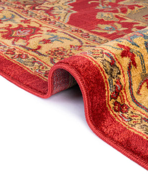 Red 10' x 13' 1 Sahand Rectangle Area Rug Affordable Easy Clean Traditional Design Durable Carpet for Home Interior Design Living Room Dining Office for Sale at Rug Engine
