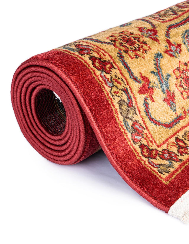 Red 8' x 11' Sahand Rectangle Area Rug Affordable Easy Clean Traditional Design Durable Carpet for Home Interior Design Living Room Dining Office for Sale at Rug Engine