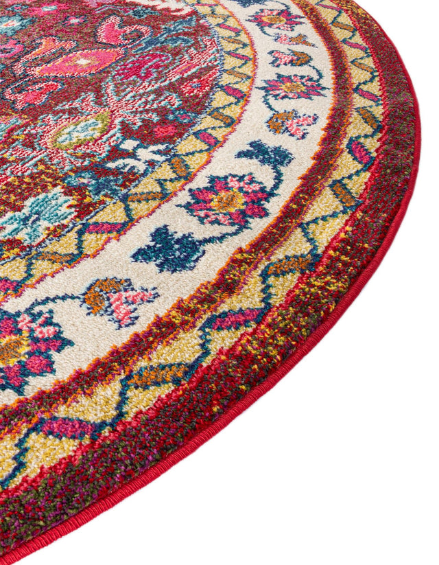 Multicolor 6' 1 x 6' 1 Medici Round Rug