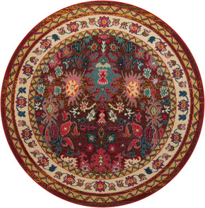 Multicolor 6' 1 x 6' 1 Medici Round Rug