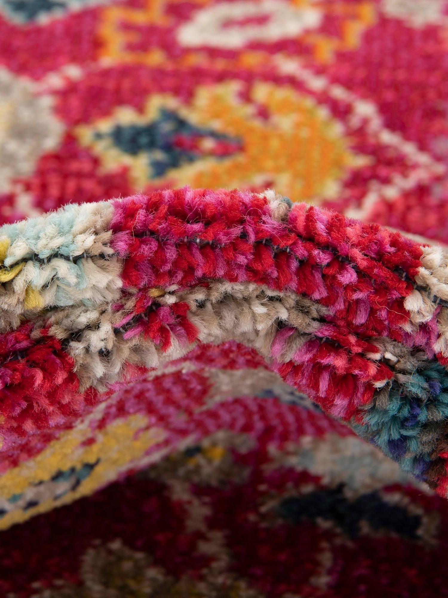 Pink 8' x 8' Medici Round Area Rug 100% Polypropylene Traditional Vintage Classic Carpet for Home Interior Design Decor for Sale at Rug Engine