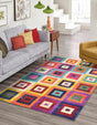 Multicolor 9' x 12' 2 Estrella Rectangle Area Rug 100% Polypropylene Non-Shedding Stain Resistant Carpet Colorful Modern Abstract Design Easy Clean for Home Decor for Sale at Rug Engine