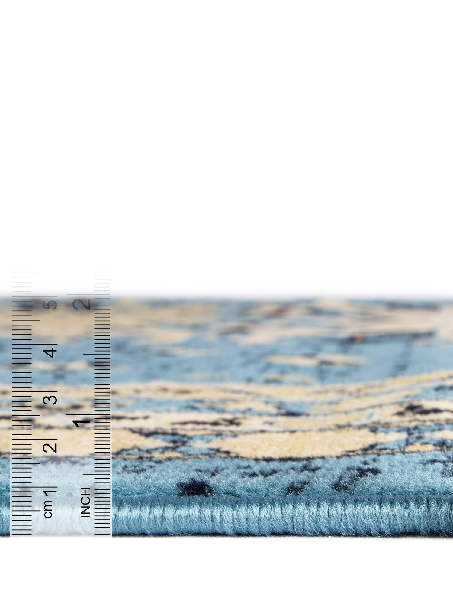 Light Blue 5' 3 x 8' Taftan Rectangle Area Rug