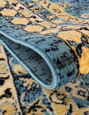 Light Blue 7' 1 x 10' Taftan Rectangle Rug