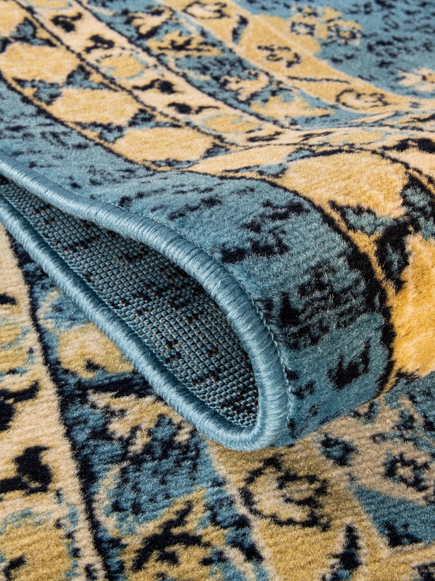 Light Blue 7' 10 x 10' Taftan Rectangle Area Rug