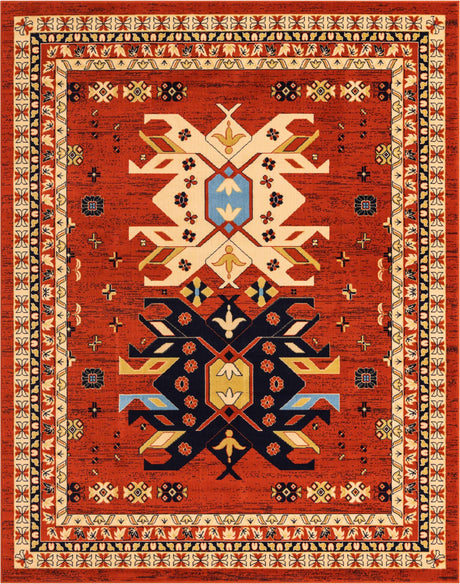 Terracotta 7' 10 x 10' Taftan Rectangle Area Rug
